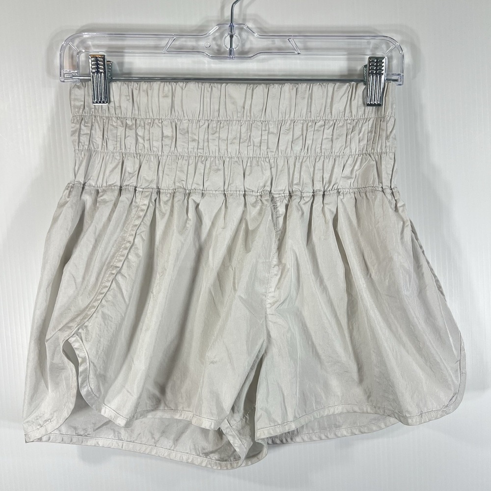Free People Movement The Way Home Shorts Size Medium White Active Lightweight‎